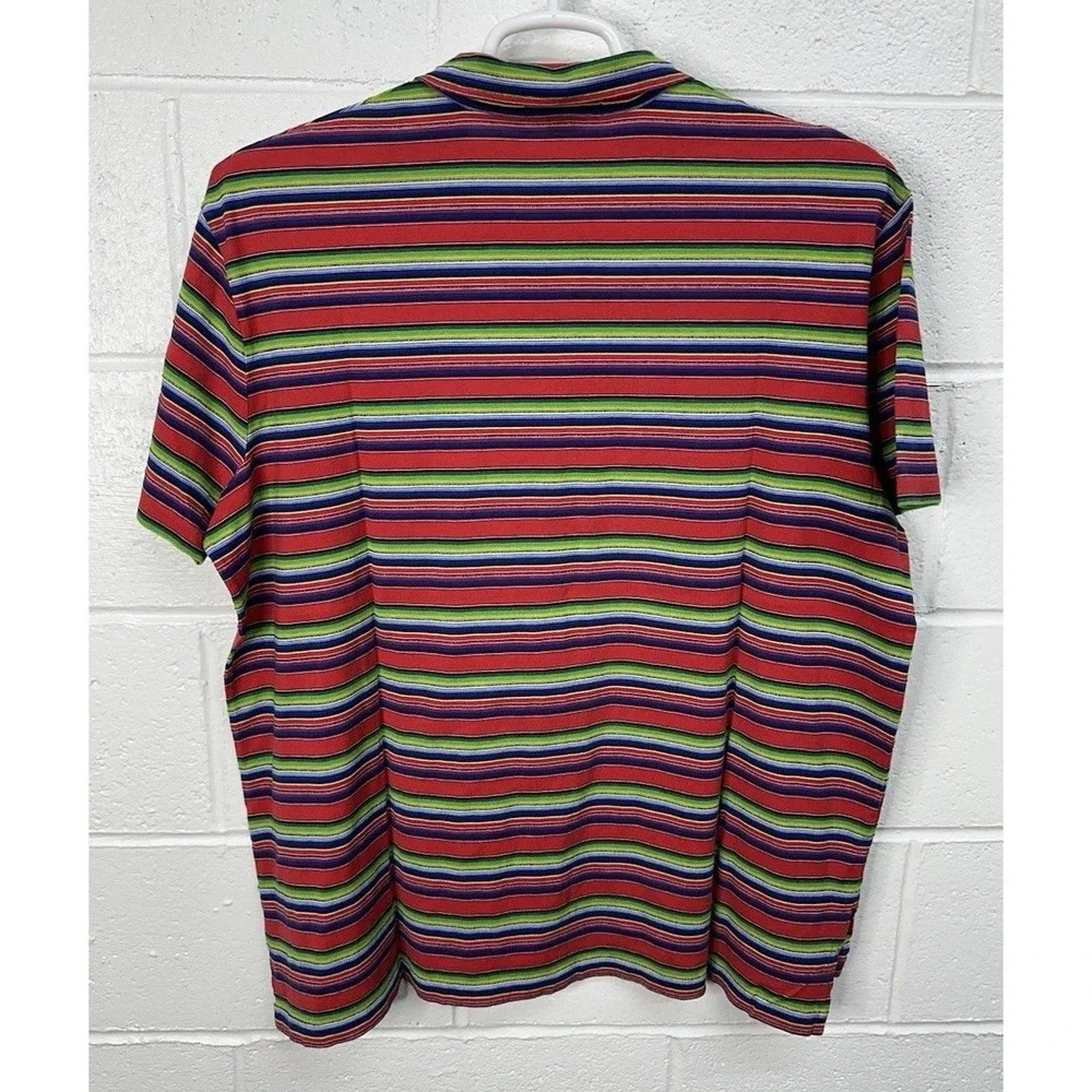 VTG POLO by Ralph Lauren Golf Polo Shirt / Blanket Stripes / Men's‎ Size 2XL
